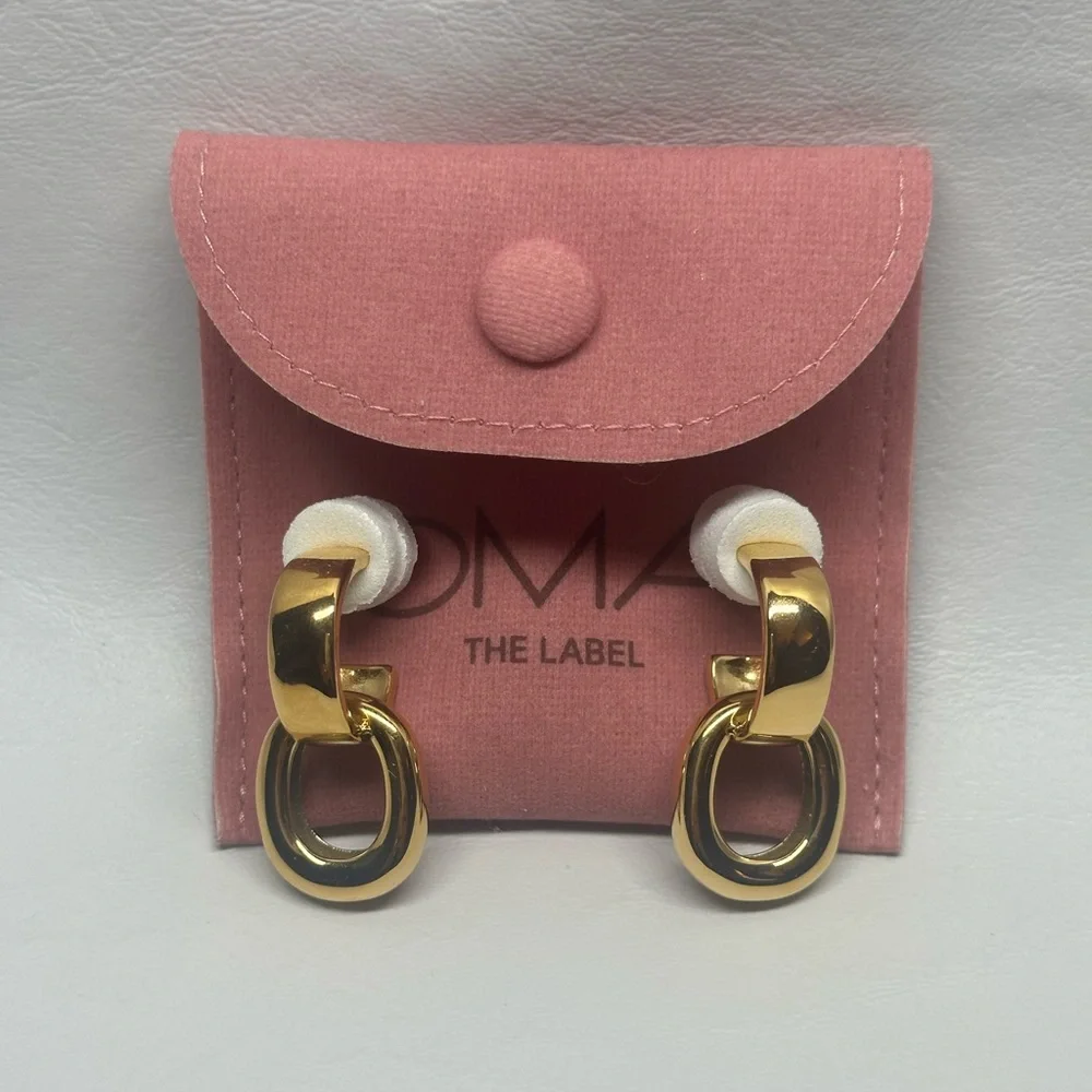 Oma the Label‎ Gold Geometric Earrings